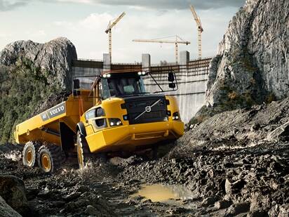 самосвал volvo a40g t4f
